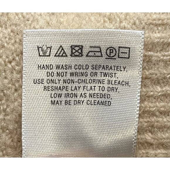 Anthropologie Moth Alpaca Wool V Neck Sweater Size XS Womens - Picture 8 of 8